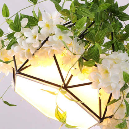 Vireo Modern Flowers LED Pendant Light Metal Living Room