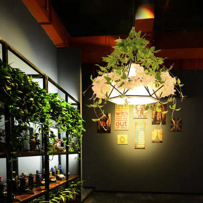 Vireo Modern Flowers LED Pendant Light Metal Living Room