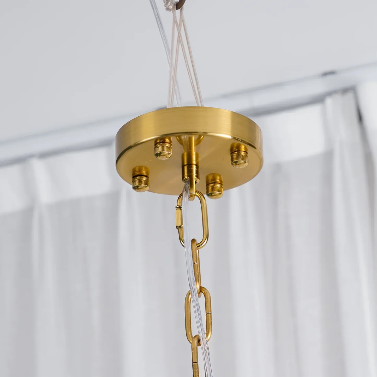 Alessio Vintage Luxury Metal Glass Chandelier Living Dining Room Bedroom