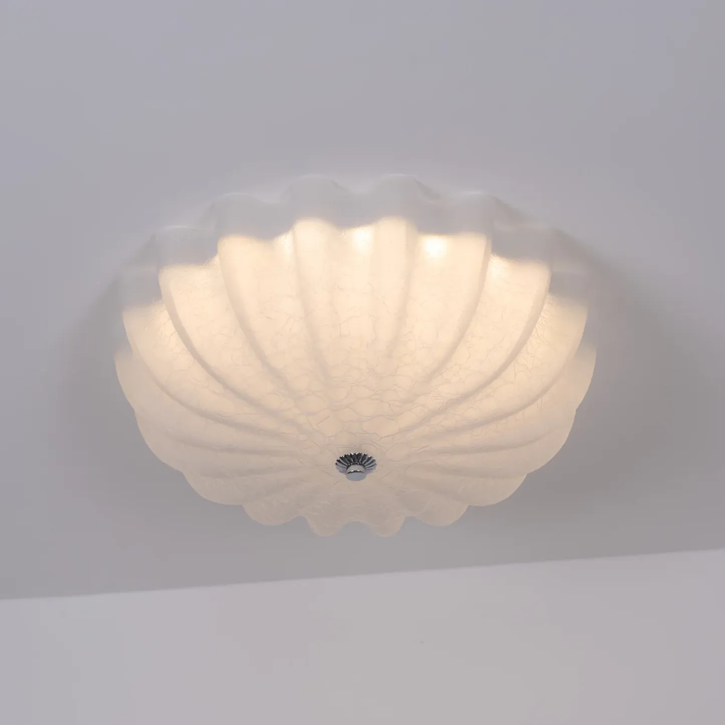 Quinn Modern Round Glass Ceiling Light Shades Bedroom Living Room