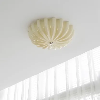 Quinn Modern Round Glass Ceiling Light Shades Bedroom Living Room