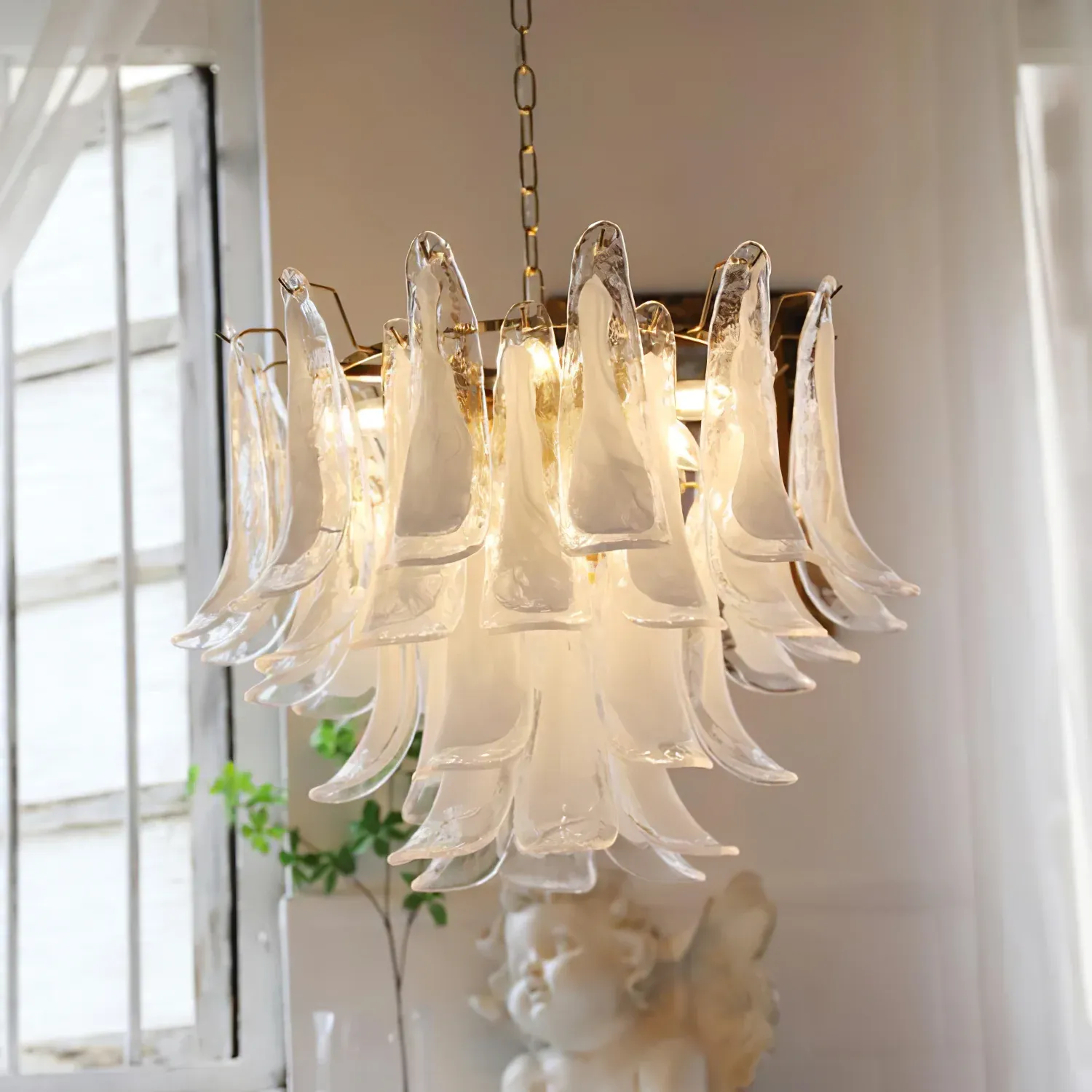 Marilyn Vintage Luxury Metal Glass Chandelier Living Dining Room Bedroom