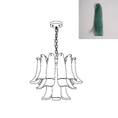 Marilyn Vintage Luxury Metal Glass Chandelier Living Dining Room Bedroom