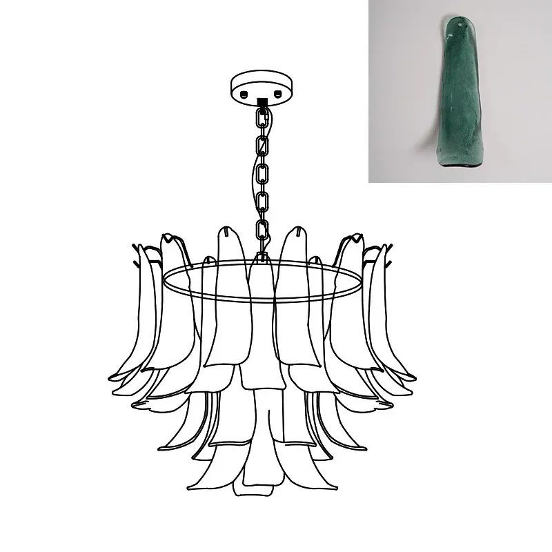 Marilyn Vintage Luxury Metal Glass Chandelier Living Dining Room Bedroom