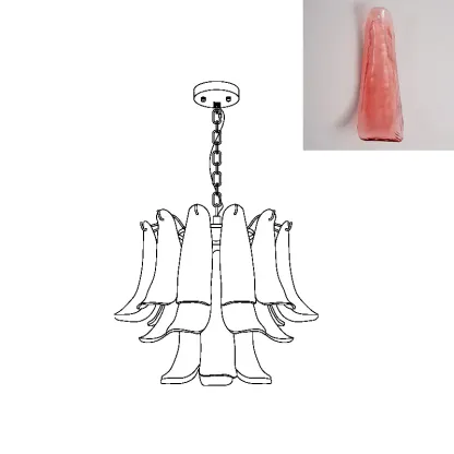 Marilyn Vintage Luxury Metal Glass Chandelier Living Dining Room Bedroom