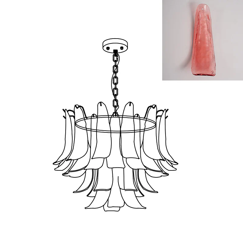 Marilyn Vintage Luxury Metal Glass Chandelier Living Dining Room Bedroom