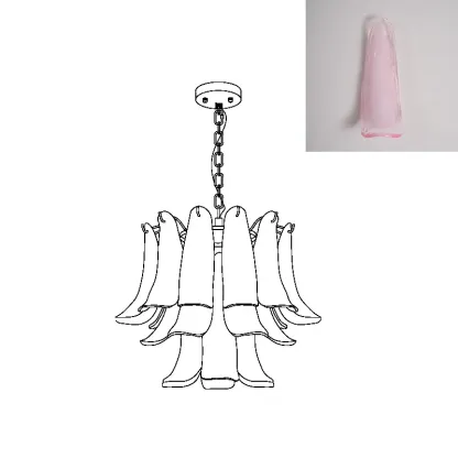 Marilyn Vintage Luxury Metal Glass Chandelier Living Dining Room Bedroom