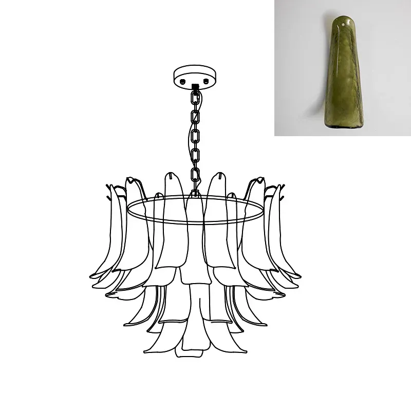 Marilyn Vintage Luxury Metal Glass Chandelier Living Dining Room Bedroom