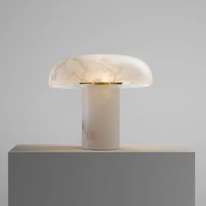 Jade Modern Alabaster Table Lamp Scene Living Room Bedroom
