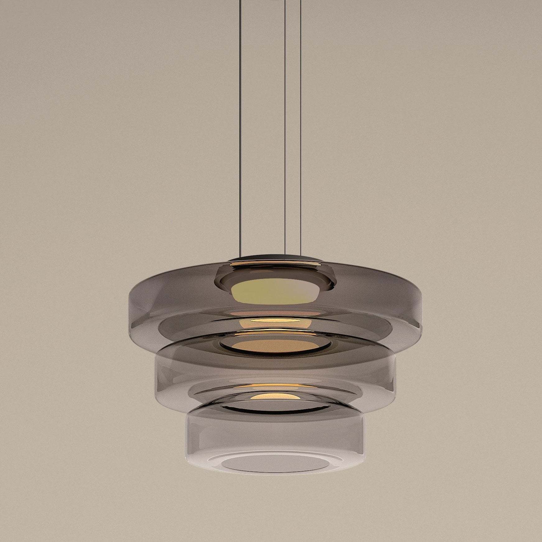 Hailie Modern Kitchen Island Glass Pendant Light