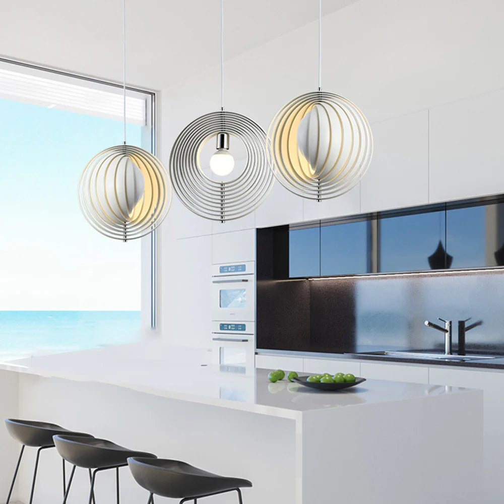 Hailie Classical Metal LED Pendant Light Living Room