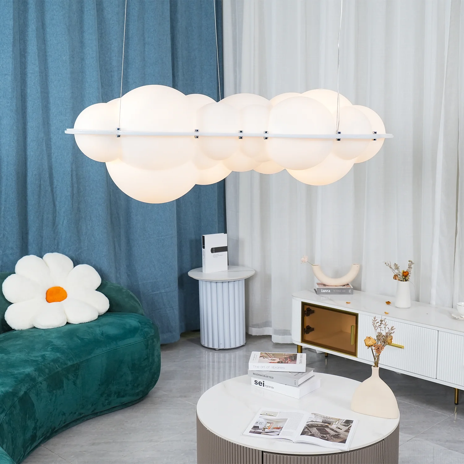 Marilyn Modern Comfort Metal PE Pendant Light Living Room Bedroom