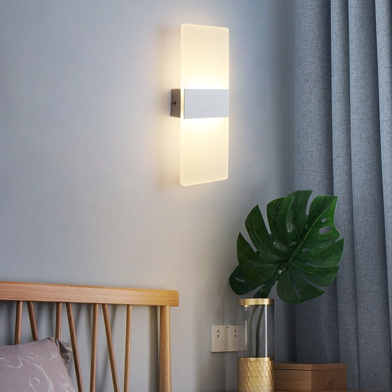 Chan Rectangular Wall Lamp, 3 Colour