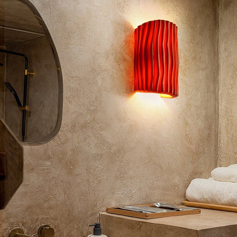 Morandi Retro LED Indoor Wall Lamp White/Grey/Orange/Green Bedroom