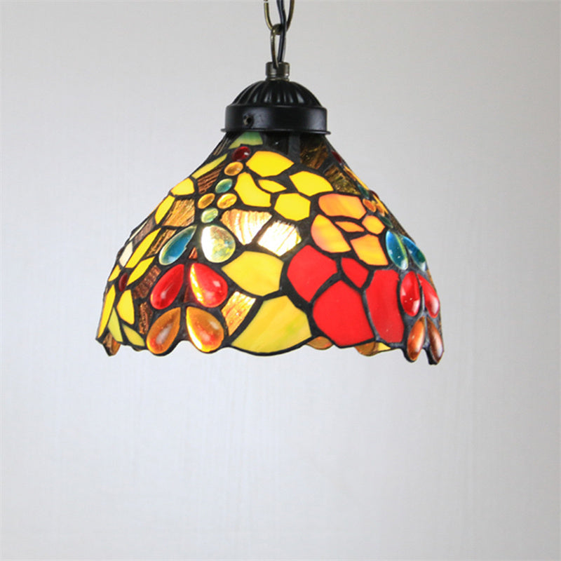 Eryn Cottage LED Pendant Light Metal Glass Living Room Bedroom