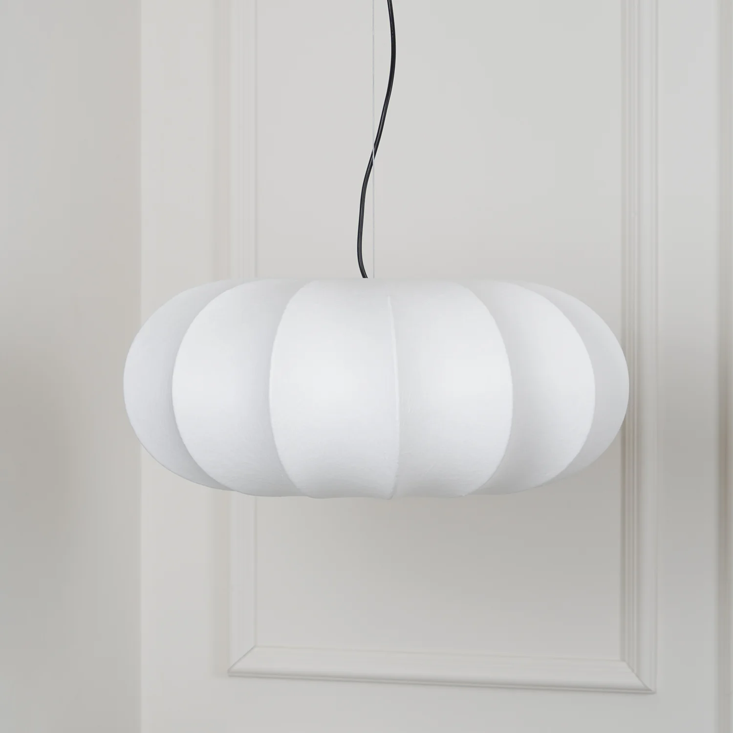 Ozawa Vintage Oblate Silk Metal Pendant Light Living Room Dining Room