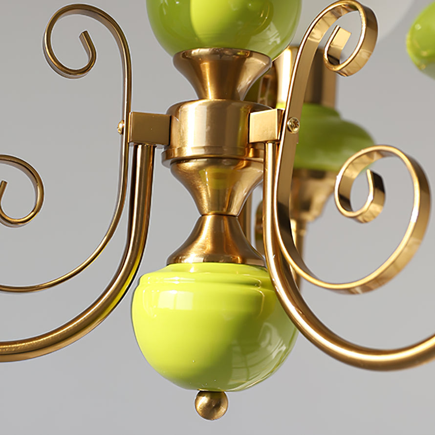 Valentina Modern Creative Chandelier Glass Metal Dining Room Living Room