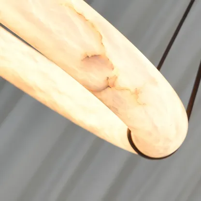 Hailie Vintage Unusual Resin Leather Pendant Light Living Dining Room