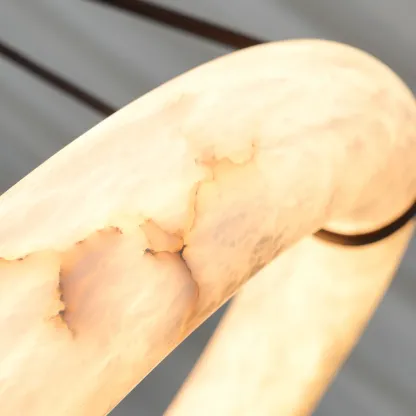 Hailie Vintage Unusual Resin Leather Pendant Light Living Dining Room