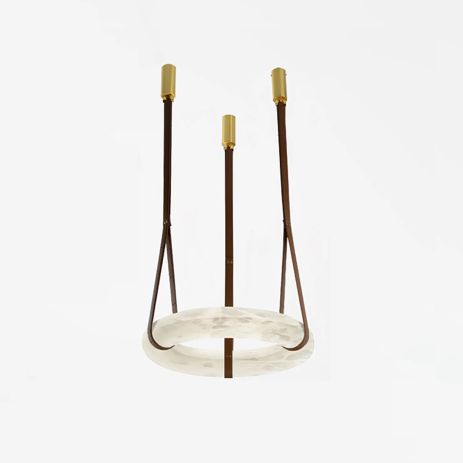 Hailie Vintage Unusual Resin Leather Pendant Light Living Dining Room