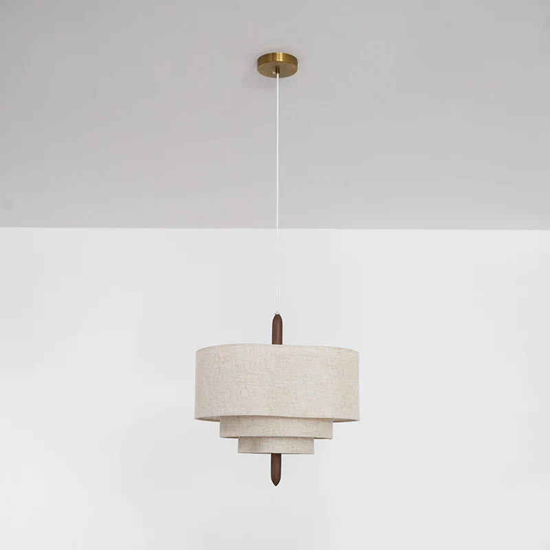 Renée Modern Pebble Fabric Pendant Light Bedroom Dining Room