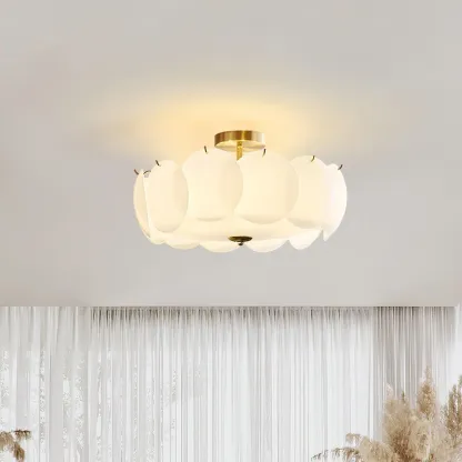 Marilyn Special Cottage Metal Glass Ceiling Light Living Room Bedroom