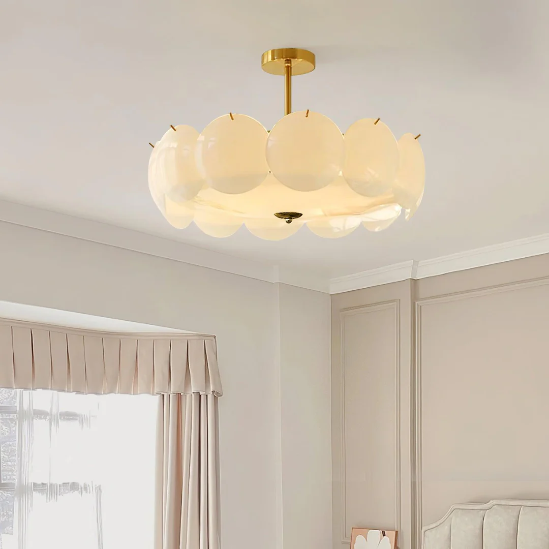 Marilyn Special Cottage Metal Glass Ceiling Light Living Room Bedroom