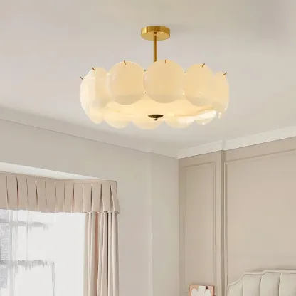Marilyn Special Cottage Metal Glass Ceiling Light Living Room Bedroom