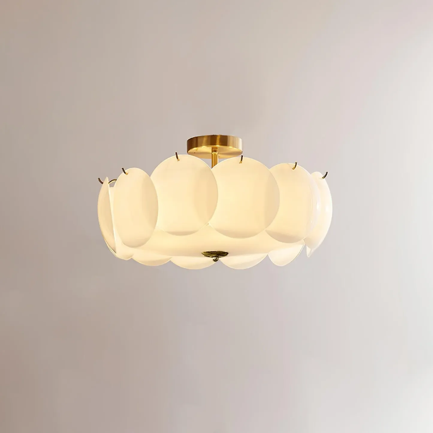 Marilyn Special Cottage Metal Glass Ceiling Light Living Room Bedroom