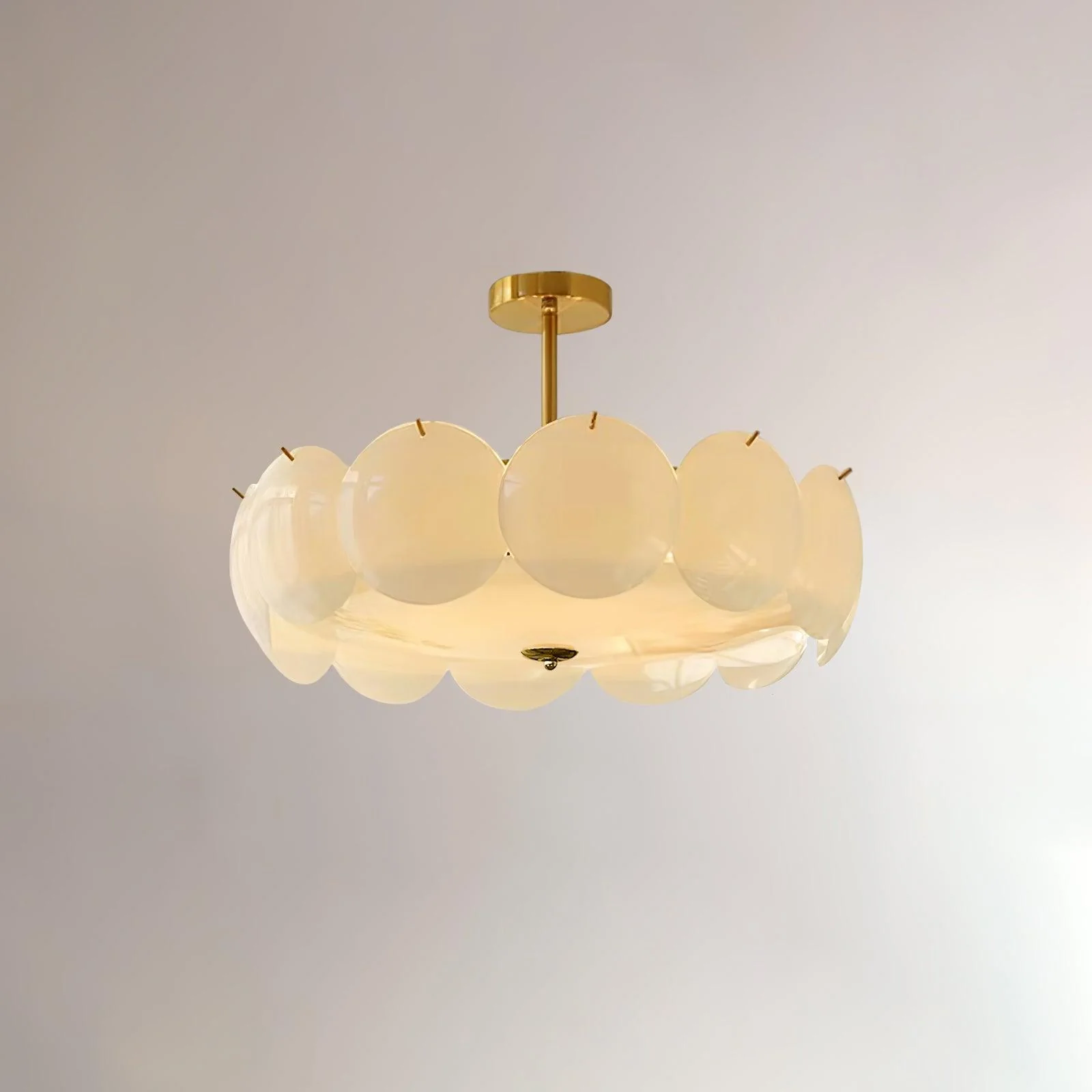 Marilyn Special Cottage Metal Glass Ceiling Light Living Room Bedroom