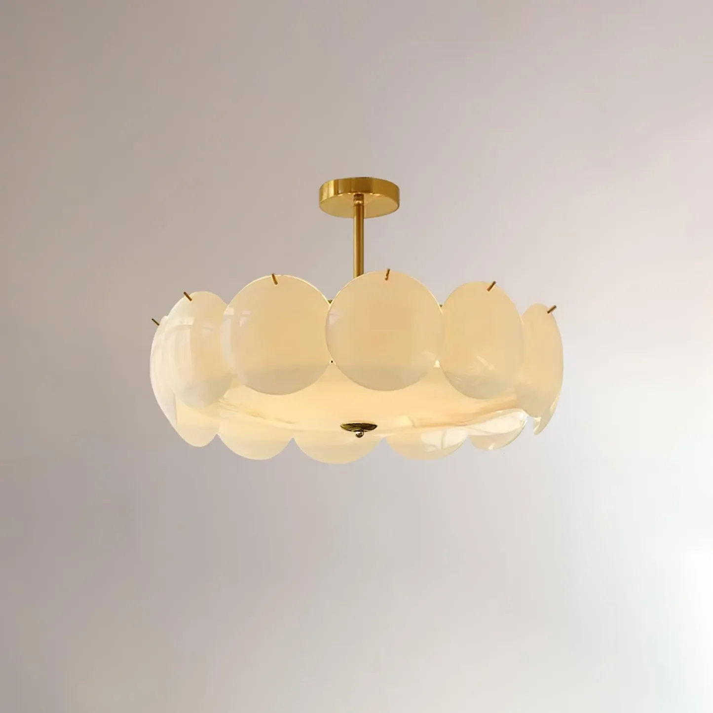 Marilyn Special Cottage Metal Glass Ceiling Light Living Room Bedroom