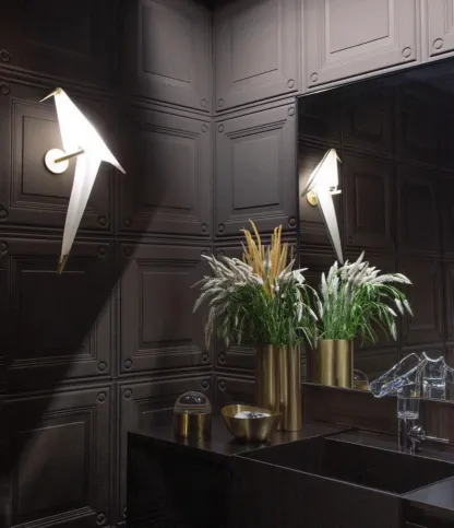 Orr Modern Unusual Bird PC Metal Wall Light Bedroom Study Living Room