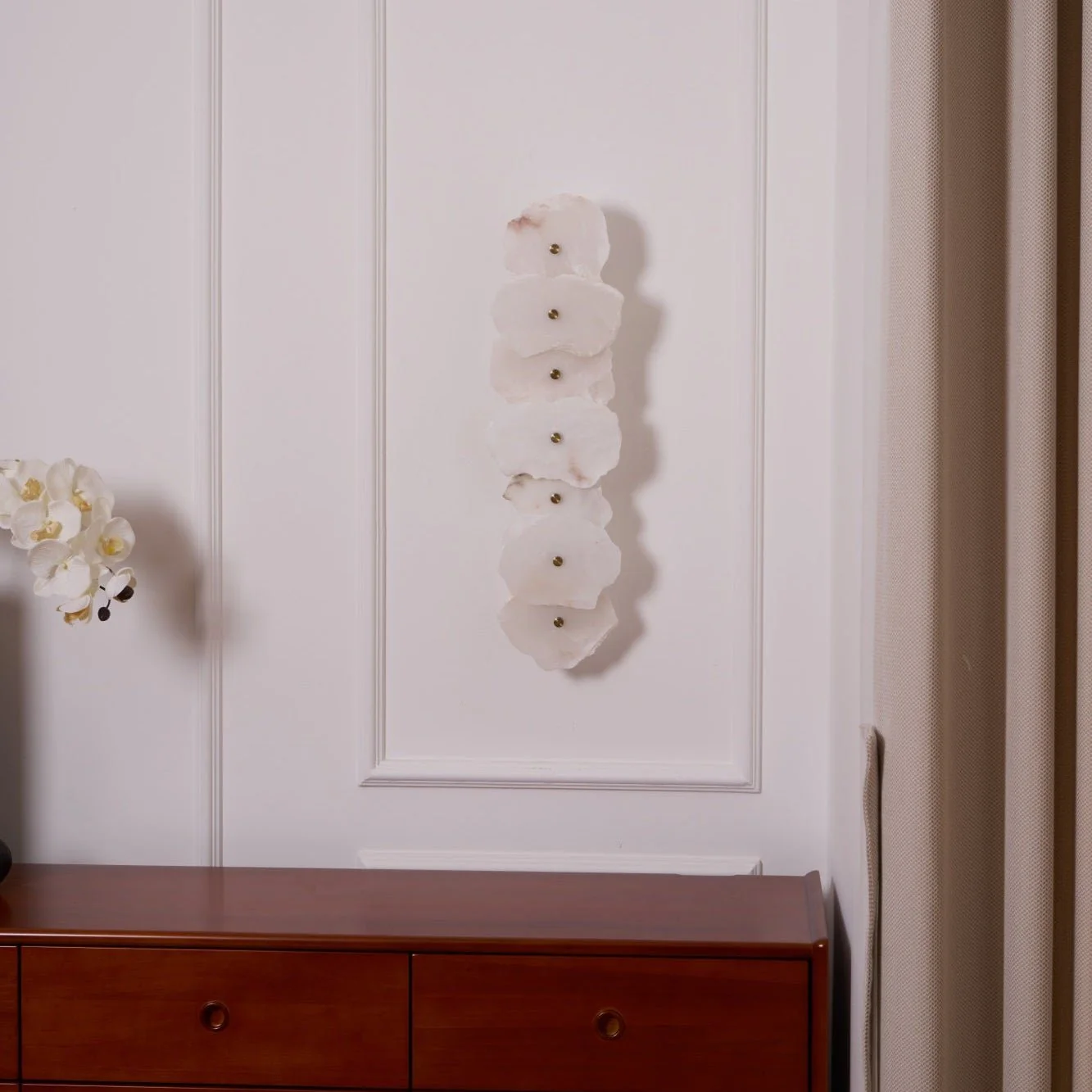 Jade Ambient Flower Alabaster Wall Light Bedroom Hallway Dining Room