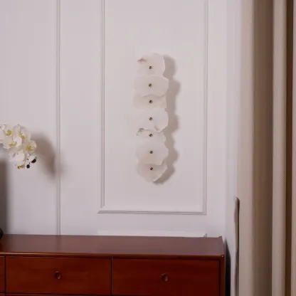 Jade Ambient Flower Alabaster Wall Light Bedroom Hallway Dining Room