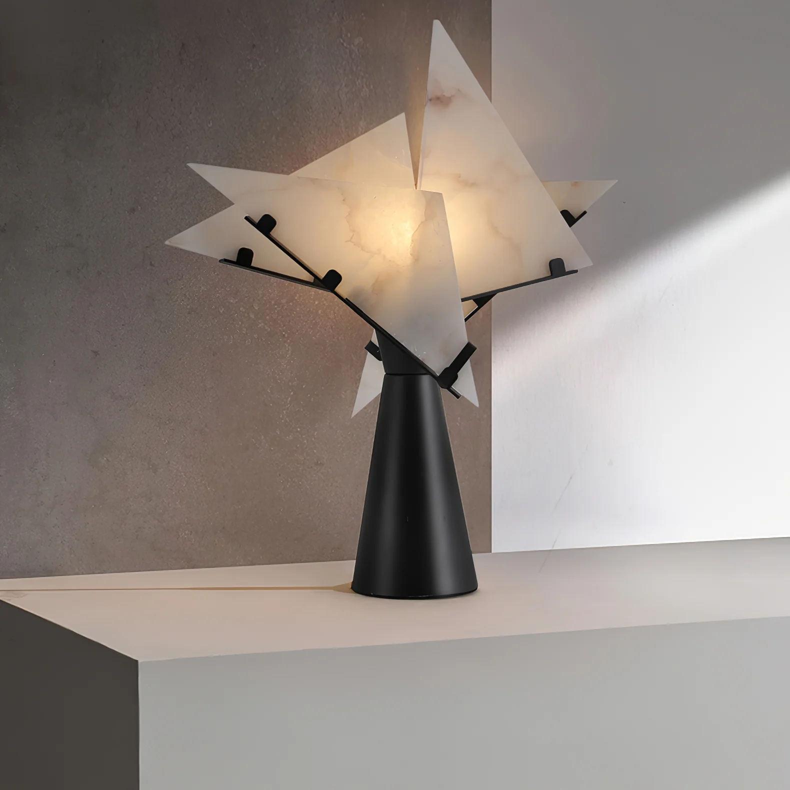 Jade Modern Table Lamp Scene Living Room Bedroom Study Room
