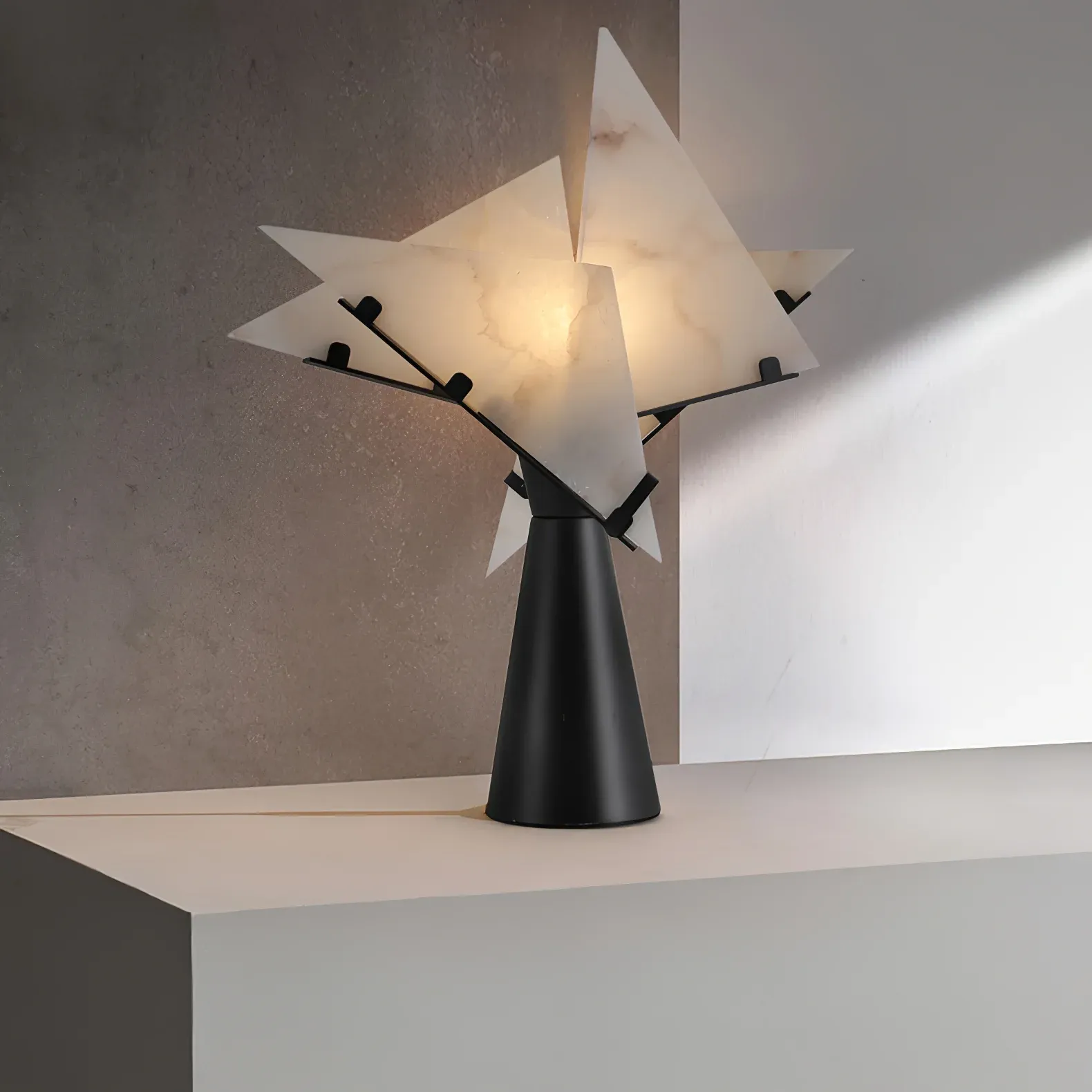 Jade Modern Table Lamp Scene Living Room Bedroom Study Room