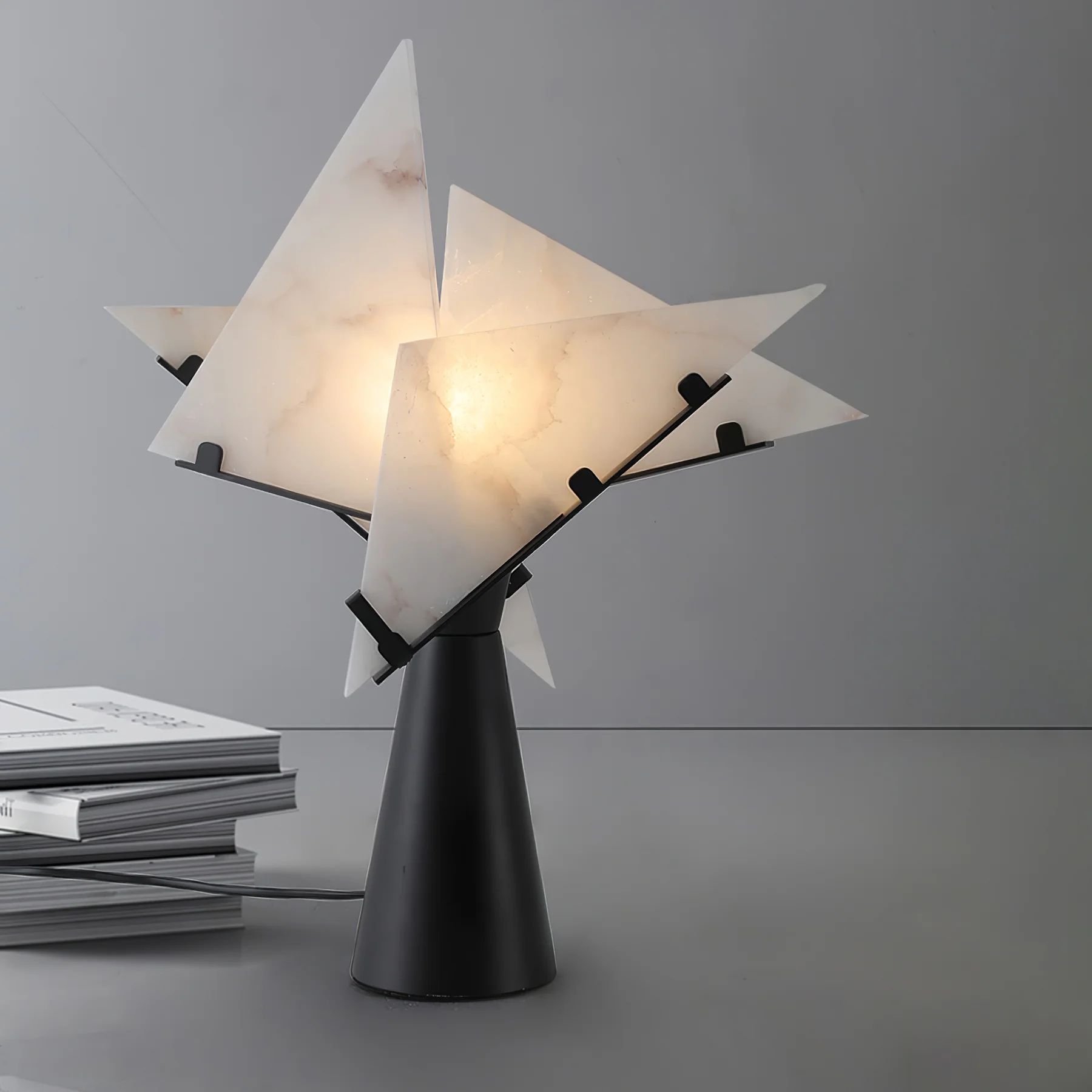 Jade Modern Table Lamp Scene Living Room Bedroom Study Room
