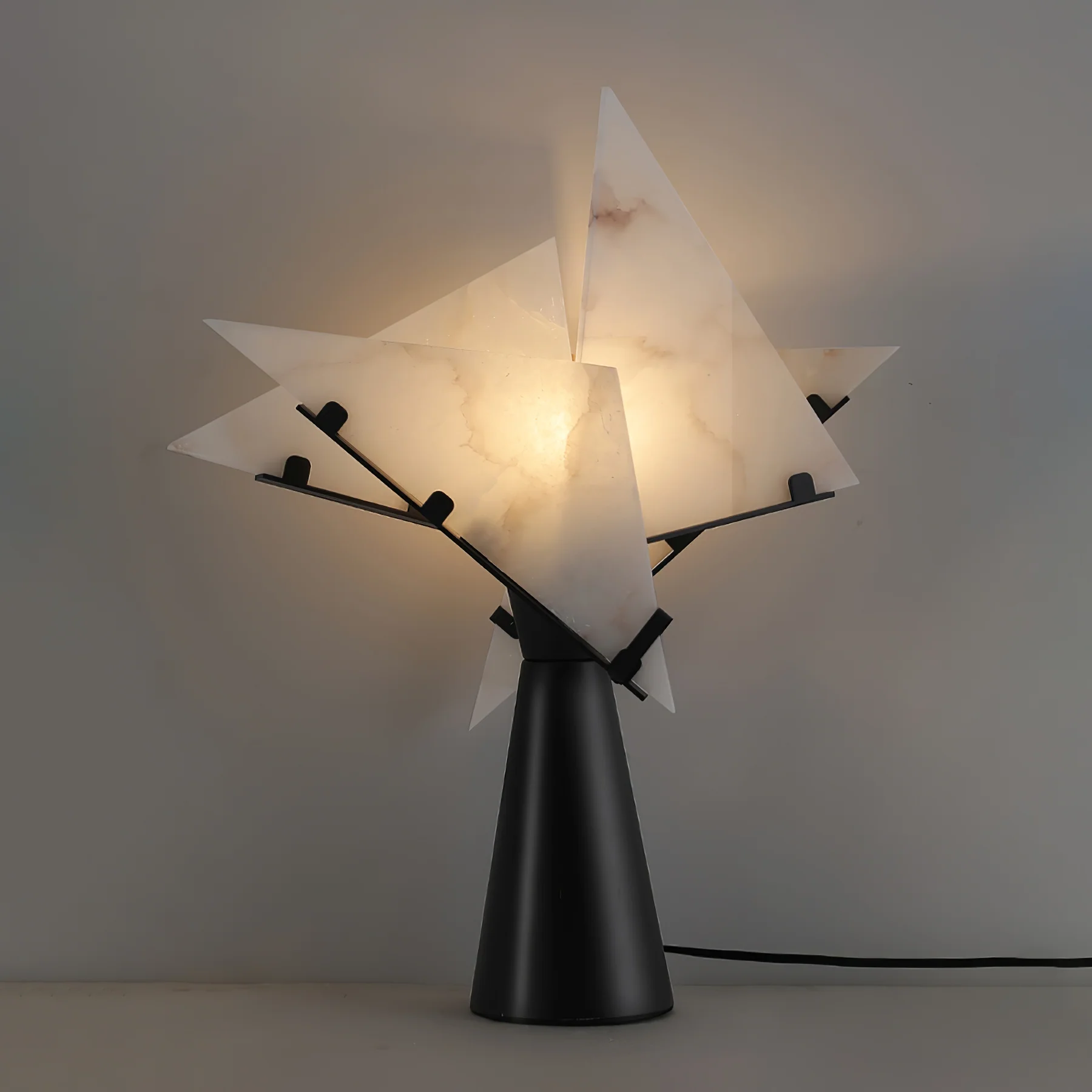 Jade Modern Table Lamp Scene Living Room Bedroom Study Room