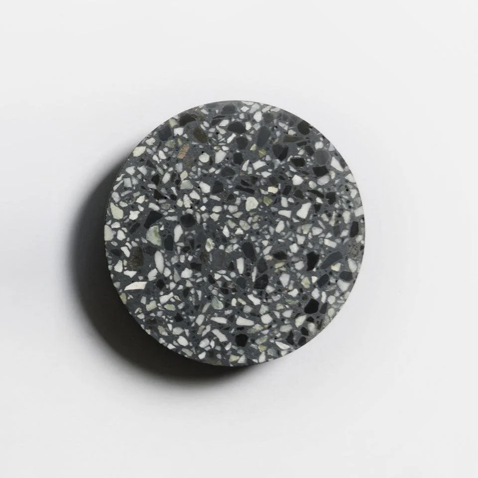 Byers Vintage Round Metal Terrazzo Concrete Wall Lamp Bedoom
