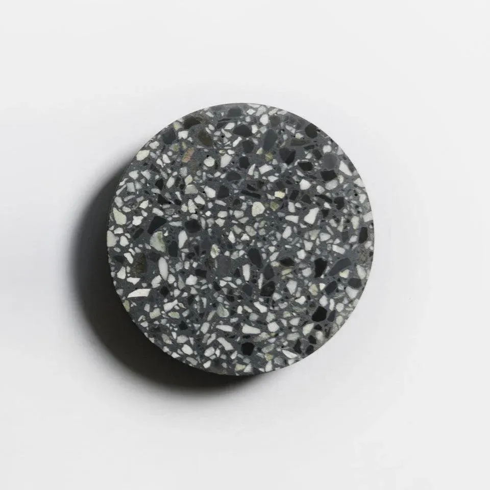 Byers Vintage Round Metal Terrazzo Concrete Wall Lamp Bedoom