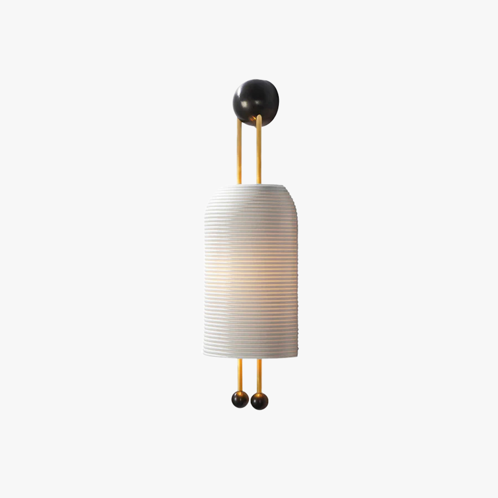 Alessio Metal Glass White Wall Lamp Dining Room Bedroom 