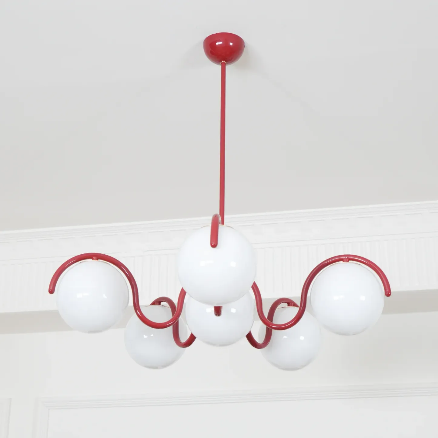 Valentina Vintage Metal Glass Pendant Light Bedroom Living Room