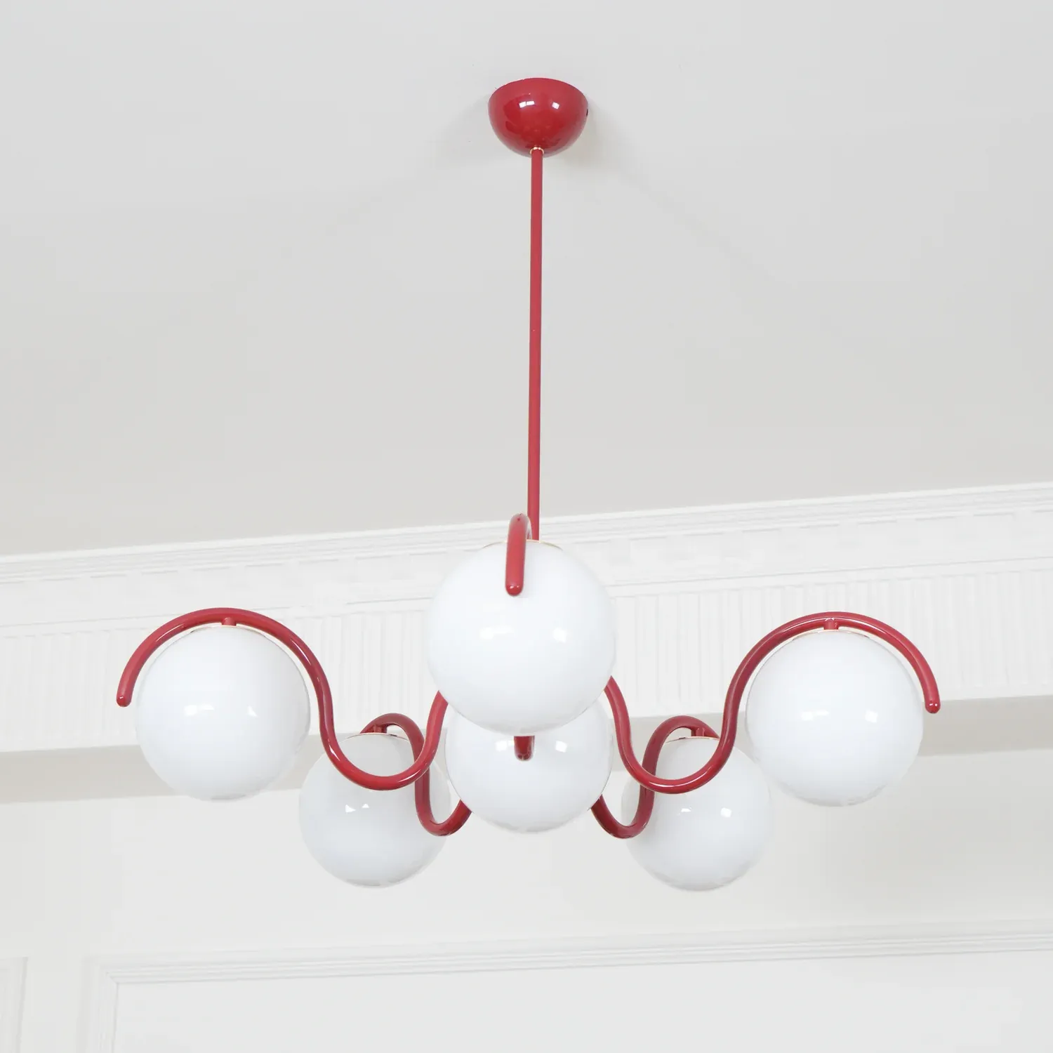 Valentina Vintage Metal Glass Pendant Light Bedroom Living Room