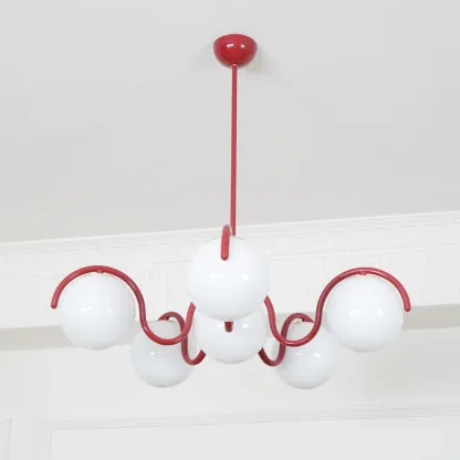 Valentina Vintage Metal Glass Pendant Light Bedroom Living Room