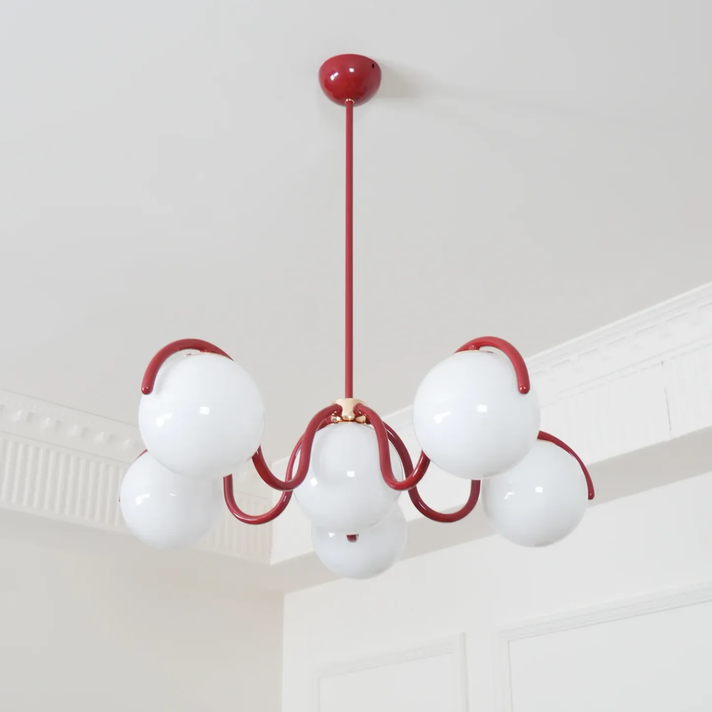 Valentina Vintage Metal Glass Pendant Light Bedroom Living Room