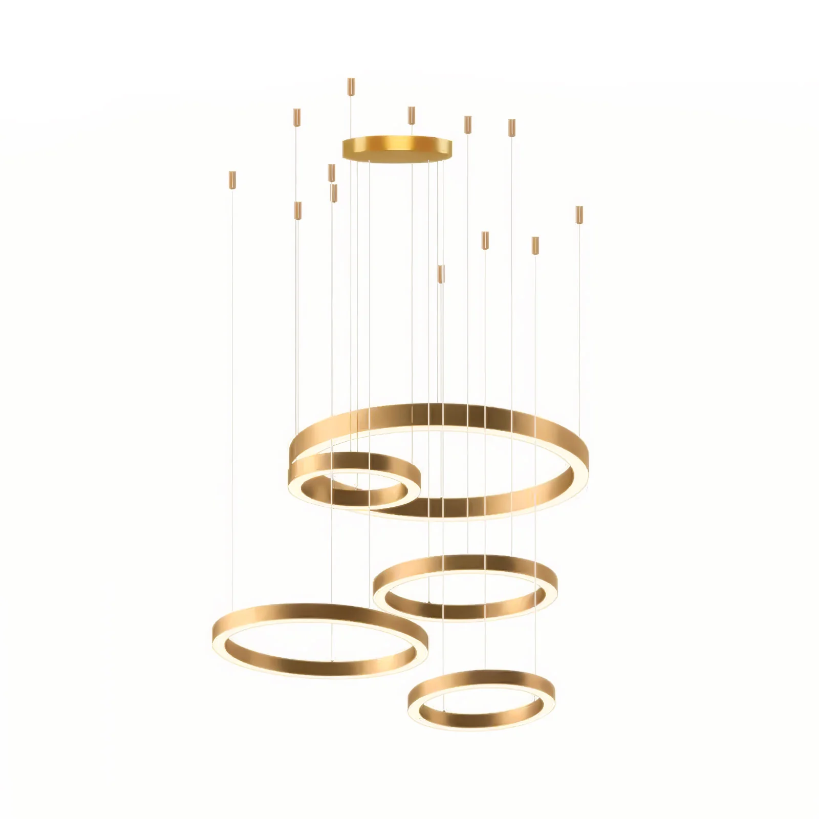 Arisha Modern Unusual Metal Acrylic Pendant Light Dining Room Living Room