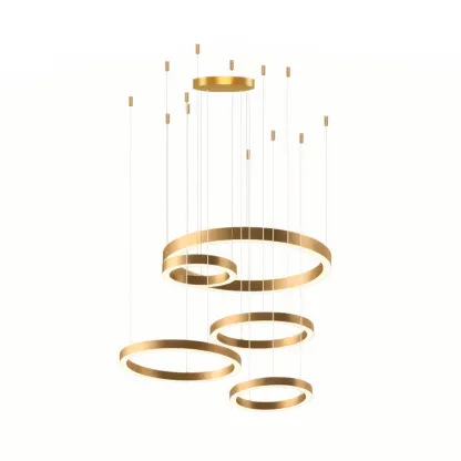 Arisha Modern Unusual Metal Acrylic Pendant Light Dining Room Living Room