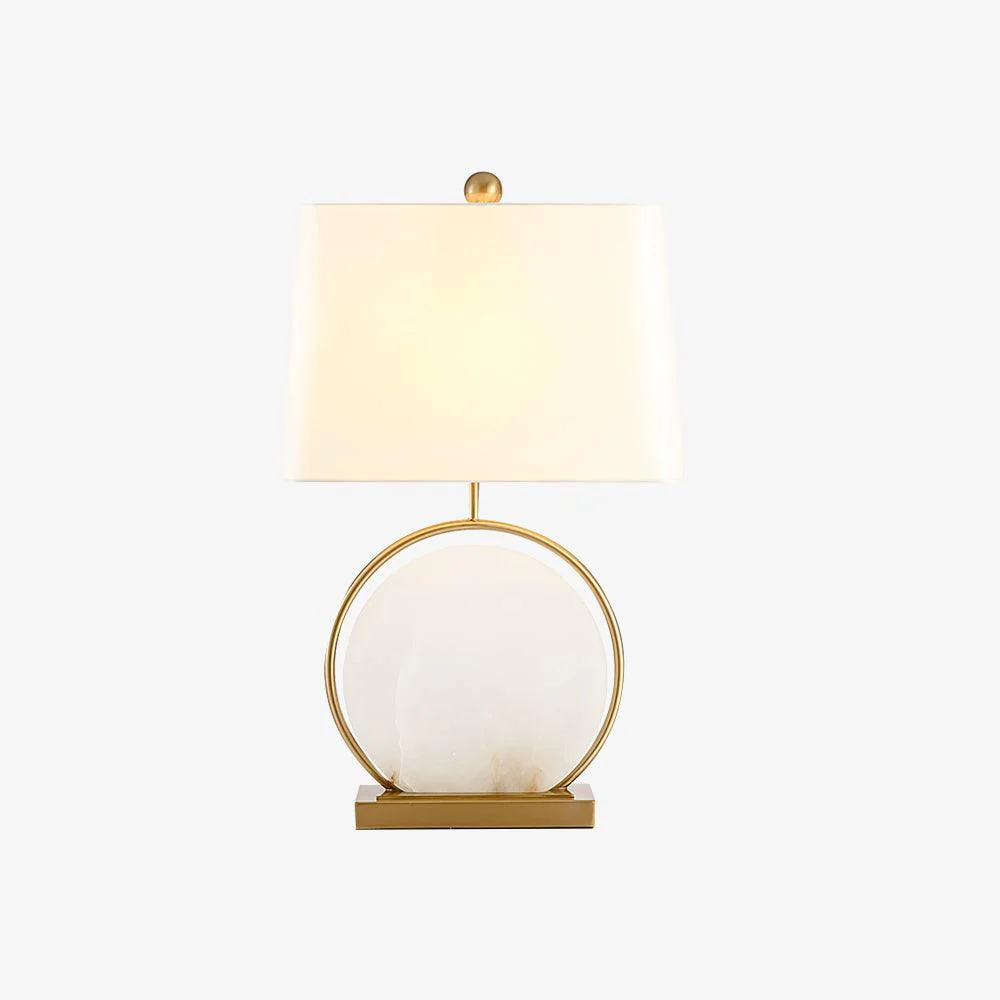 Jade  Modern Farbric Table Lamp Scene Living Room Bedroom Study Room