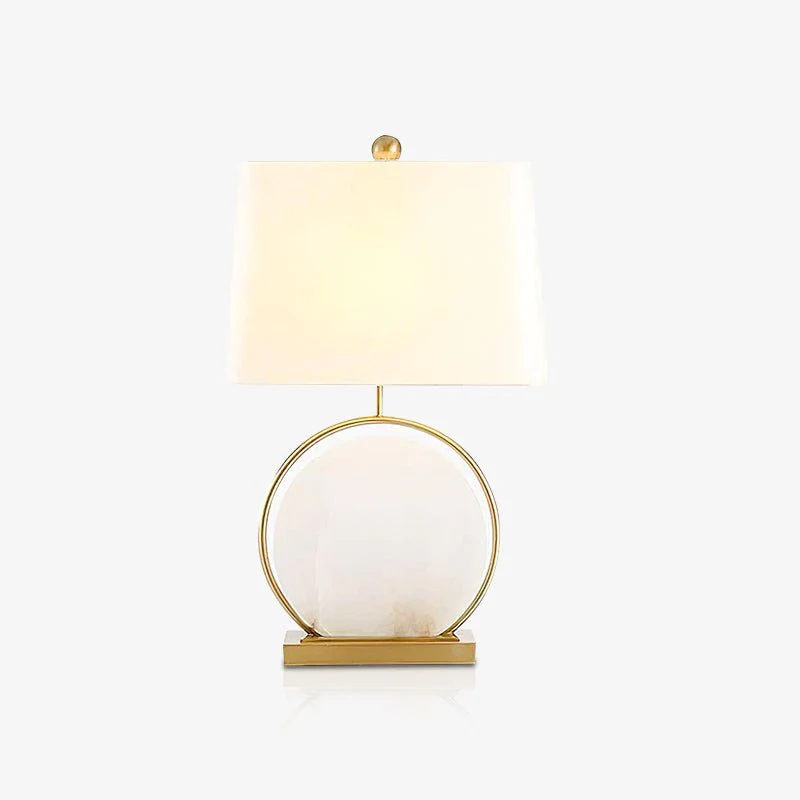 Jade  Modern Farbric Table Lamp Scene Living Room Bedroom Study Room