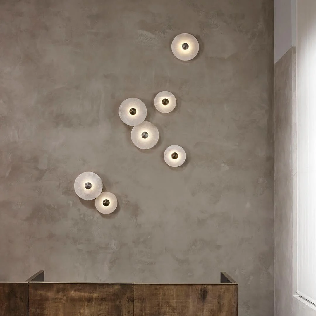 Byers Modern Metal  Resin Wall Lamp Dining Room Bedroom